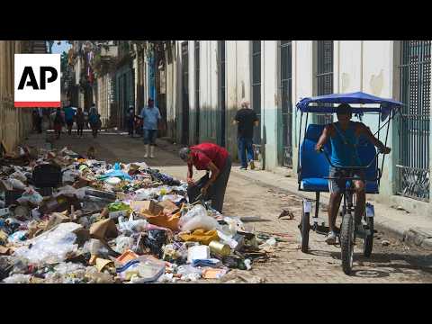 Fuel shortages leave Havana streets piled with garbage