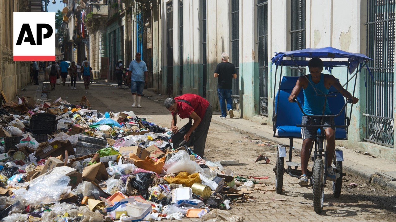 Fuel shortages leave Havana streets piled with garbage