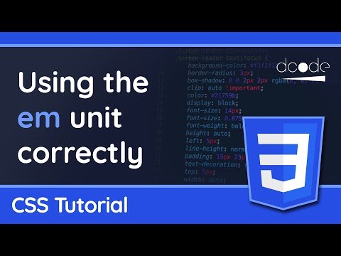 The em unit in CSS relative font sizes