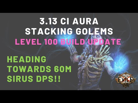 Level 100 Build Update | POE 3.13 Ritual CI Aura Stacking Carrion Golems