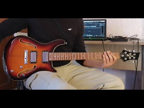 Harley Benton CST-24HB Tortoise Flame Sound Demo. Clean, Crunch and High Gain