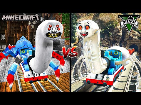 MINECRAFT SPIDER THOMAS.EXE VS GTA 5 SPIDER THOMAS.EXE - WHO IS THE BEST?