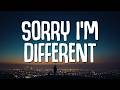 Miracle LRE Sorry I M Different Lyrics