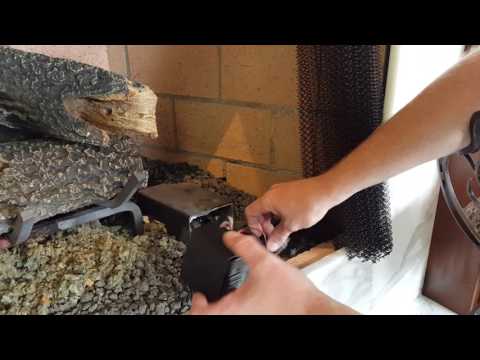 How to change batteries on a vented golden Blount gas...