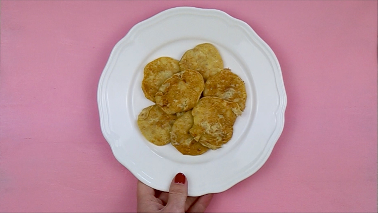 Panquecas de banana para bebés