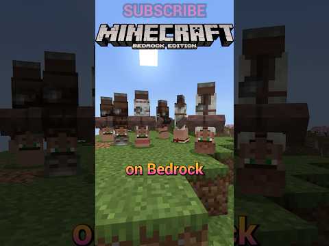 villagers are WEIRD… on bedrock edition