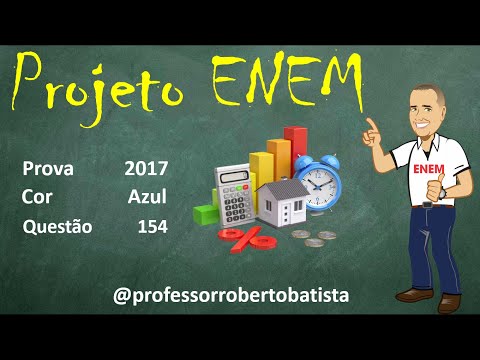 PROJETO ENEM: Matemática Prova 2017  2ª Aplicação questão 154 (Um sistema de depreciação linear)
