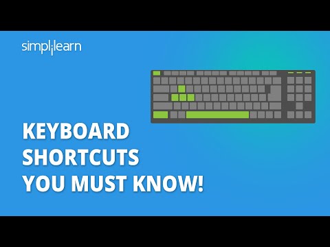 Keyboard Shortcuts You Must Know Become Keyboard Master | Useful Keyboard Shortcuts | Simplilearn