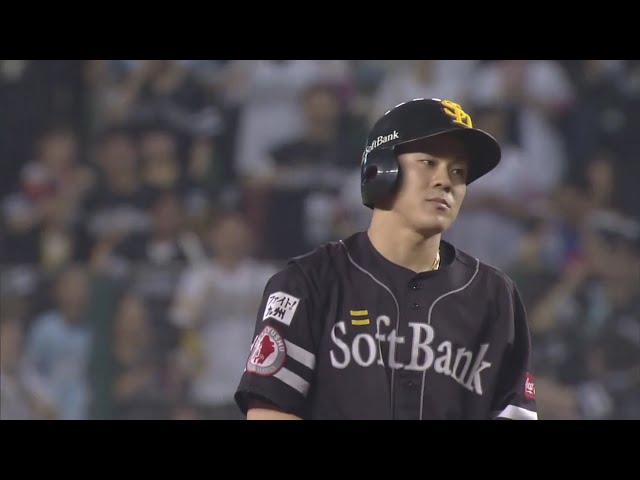 【7回表】ホークス・牧原 大きな大きな2点勝ち越しタイムリーヒット!! 2019/8/1 L-H