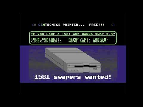 C64 One File Demo: 1989 - 1581 Swappers by The Golden Triangle