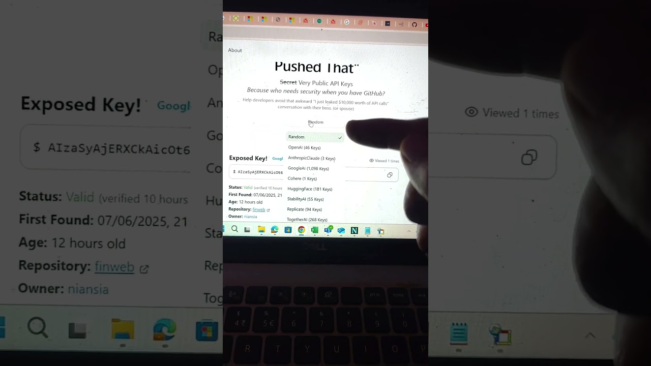 accidentally leaked your API Keys on GitHub 🚀 #techhacks #git #techtech #github #githubrepository