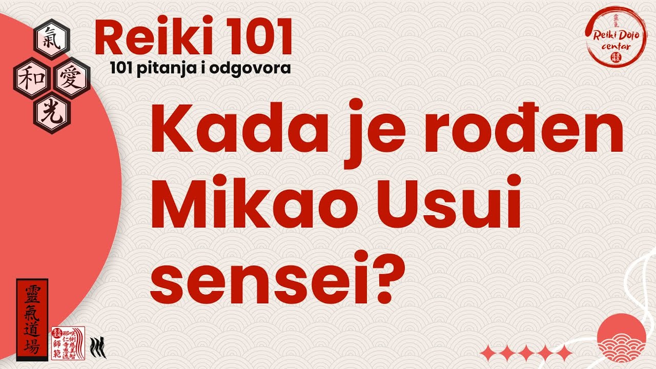 Kada je rođen Usui sensei