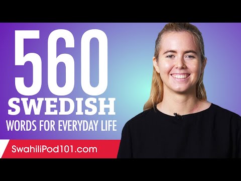 560 Swedish Words for Everyday Life - Basic Vocabulary #28