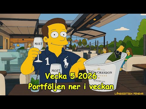 Vecka 5 2026 portföljen ned