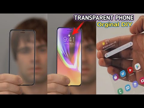 how to make a transparent display at home | DIY Transparent Screen | transparent  phone