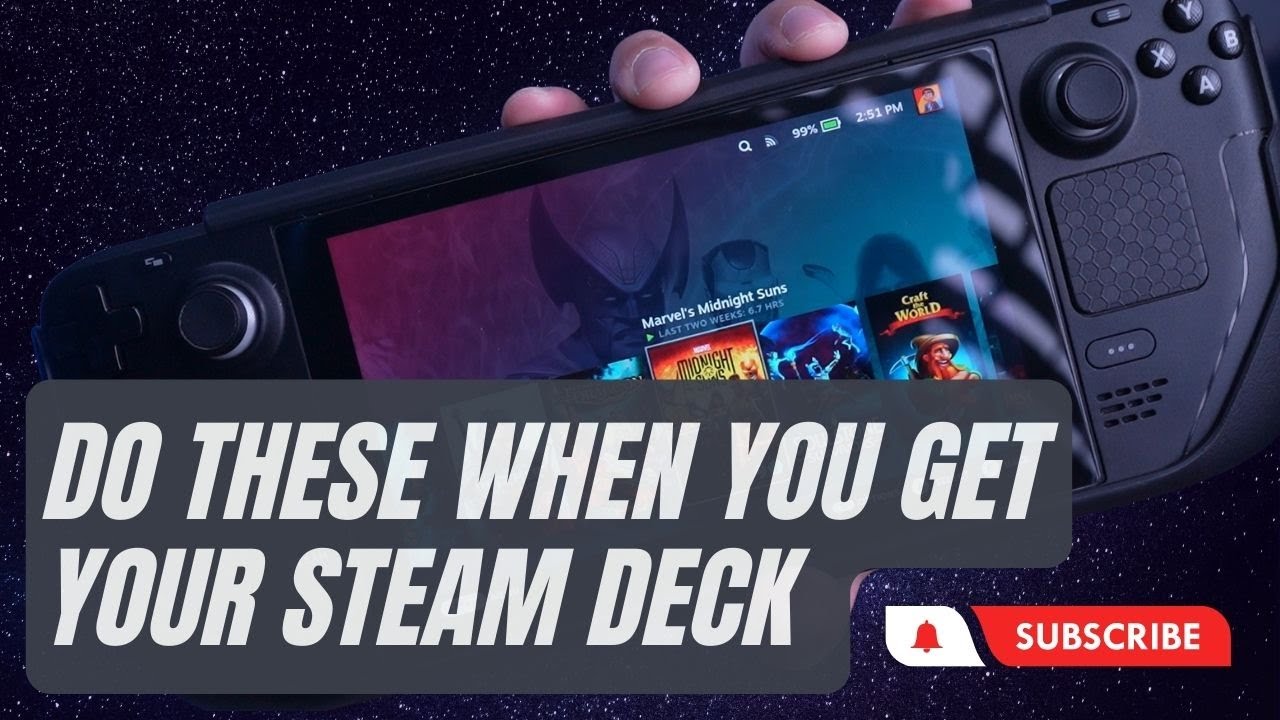 Got your Steam Deck? Do these things first when you receive it! | Steam Deck Tips