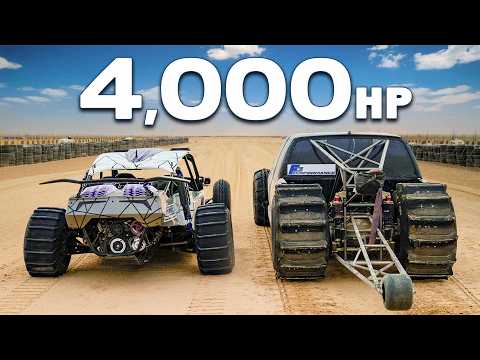 4,000hp V8 Dragsters: Sand Drag Racing