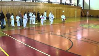 preview picture of video '20150321 - 7. Jarní přátelský turnaj karate - Humpolec - Kata tým - Kyjov-4 - 02'