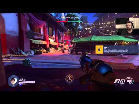 Overwatch Beta gameplay pt22 - Mystery Hero Playlist: How Does I Grapple?