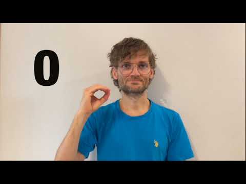 アルファベット（指文字）O