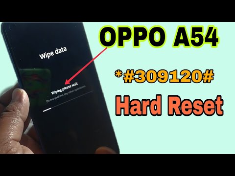 How to Hard Reset Oppo A54 | Oppo A54 Hard Reset Without Pc | Oppo A54 Factory Reset | Latest Trick.