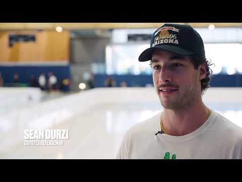 Sean Durzi & Liam O'Brien at Mikey's League for Adaptive Hockey Clinics