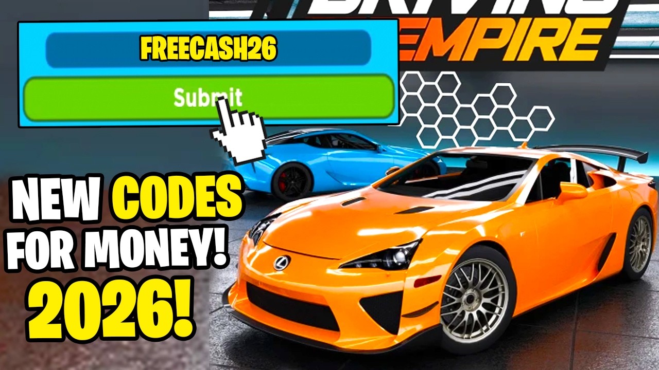 *NEW* ALL WORKING CODES FOR DRIVING EMPIRE IN 2026! ROBLOX DRIVING EMPIRE CODES