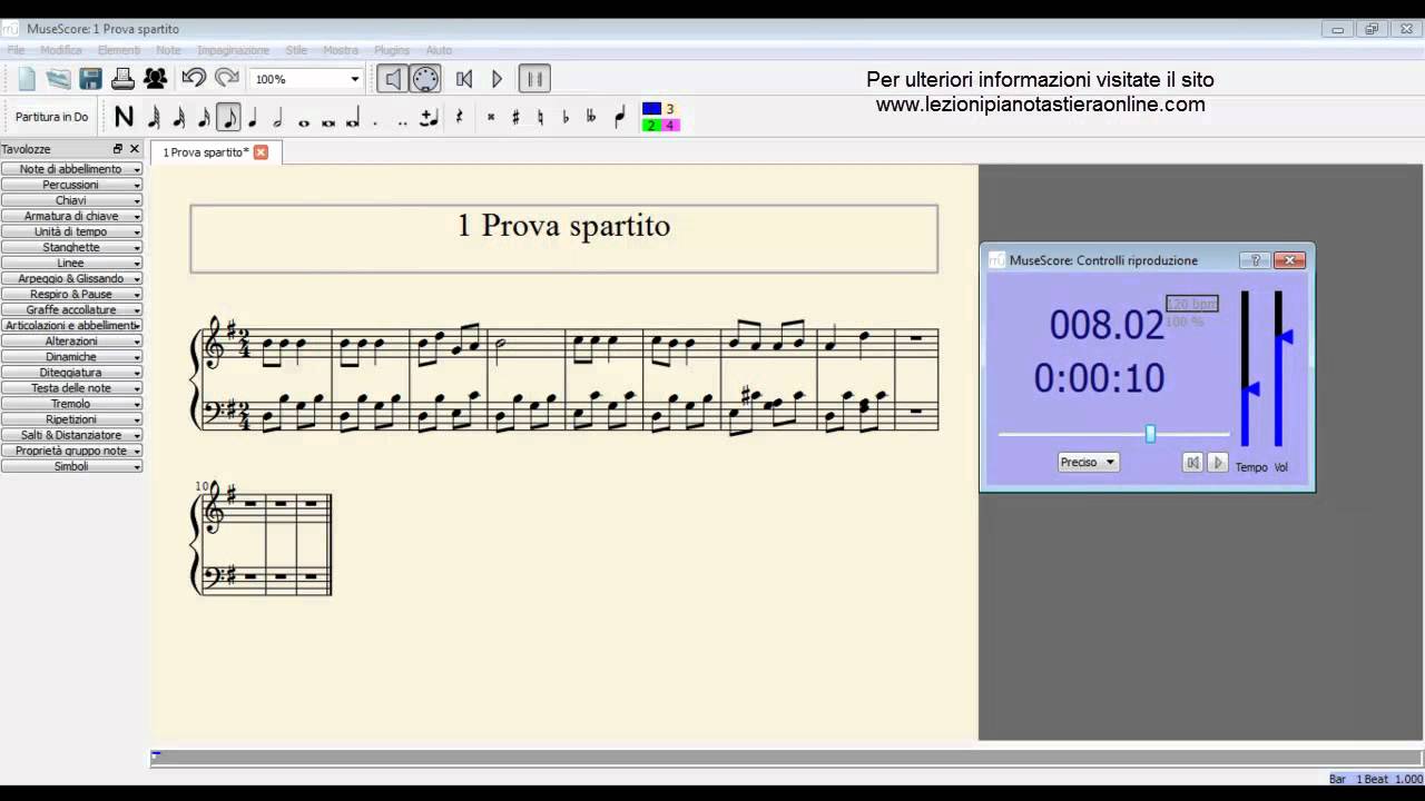 MuseScore tutorial italiano