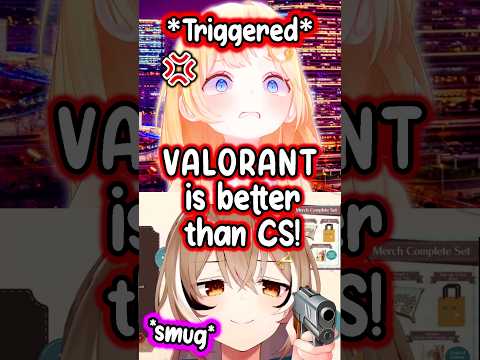 Ame Got Triggered by Mumei's take on Valorant vs CS #hololiveenglish #hololive #vtuber