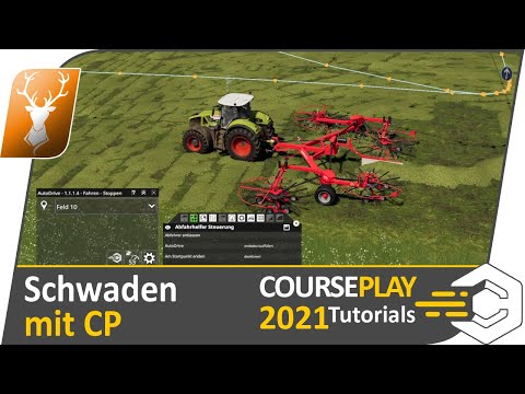 🚜 CoursePlay: SIMPEL: Schwaden mit CoursePlay // Einfach zum CP-Profi
