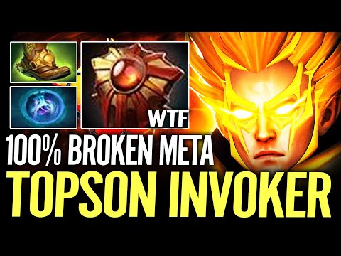 Topson Invoker Universal Hero - 7.34 New Style Dota 2 Pro Gameplay