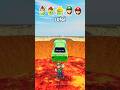 Mario Car Jump Challenge With Bowser Luigi Princess Peach Super Mario