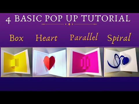 "Popup Tutorial 1 – Basic pop up craft | Pop up card | 3D Popup craft | Popup Craft | #popup #diy