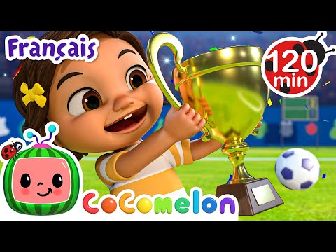 La chanson de Nina au foot | CoComelon en Français | Chansons pour bébés