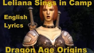 In Uthenera. English Subtitles. Leliana Sings in Camp, Dragon Age Origins