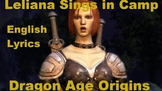 In Uthenera. English Subtitles. Leliana Sings in Camp, Dragon Age Origins