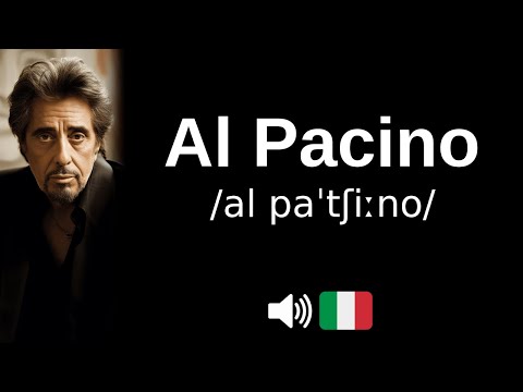How to pronounce Al Pacino (CORRECTLY!)