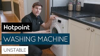 How to stop an unstable/wobbling washing machine | by Hotpoint