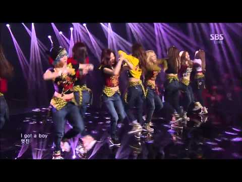 [HD]130127  SNSD  I Got a Boy @ SBS Inkigayo