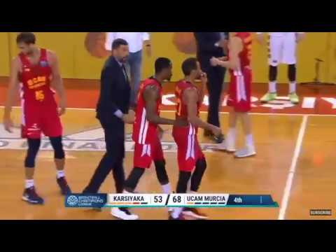 Pinar Karsiyaka v UCAM Murcia. Rojas ejected