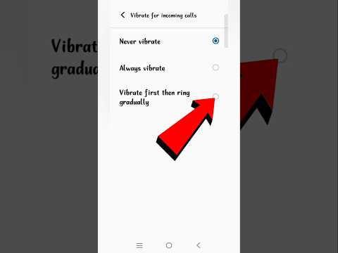How To Enable Vibrate First Then Ring Incoming Call | Vibrate First Then Ring Gradually | #sorts