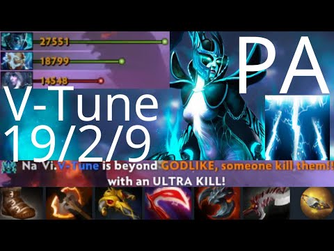 V-Tune Phantom Assassin vs Slardar - 2x ultra kill, thx Zeus - NAVI vs [A] g2 OGA Dota PIT
