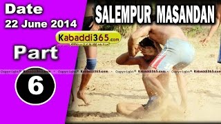 Part 1 Salempur Masandan (Jalandhar) Volleyball & Kabaddi Tournament 22 June 2014 By Kabaddi365.com