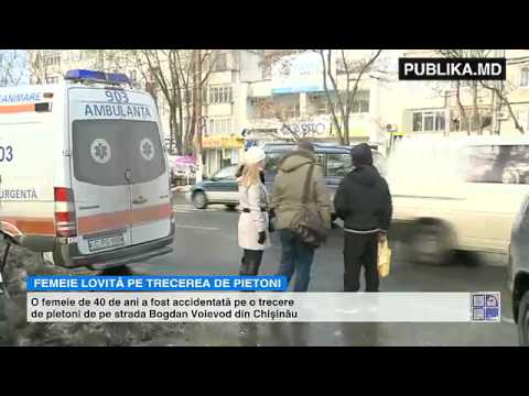 Lovită chiar pe trecerea de pietoni!