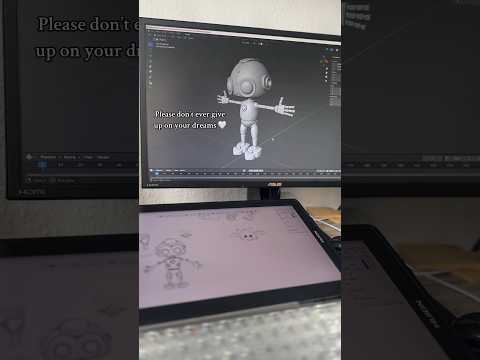 Making my first animated short film in Blender 🤖🤍 #blender #3d #3danimation #shortfilm #3dart