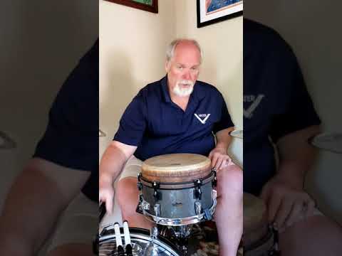 Remo 7.5x12" Mondo Djembe Snare Drum in Piano Black w/ Video Link image 9