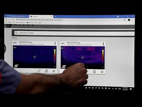 Snap On Thermal Imager On Condenser