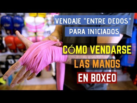 CÓMO VENDARSE LAS MANOS ENTRE DEDOS || Vendaje amateur avanzado de entrenamiento de boxeo