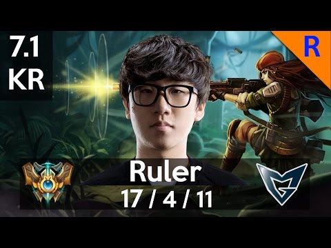 7.1 SSG Ruler as Caitlyn vs Jhin (gameplay)