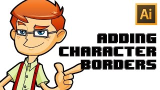 How to add Borders for Characters in Adobe Illustrator